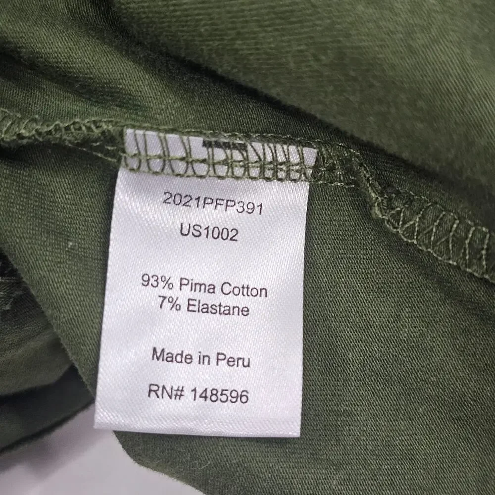 Universal Standard Geneva Green Asymmetrical Cotton Midi Dress Size 4XS/0 NWT - Picture 11 of 13